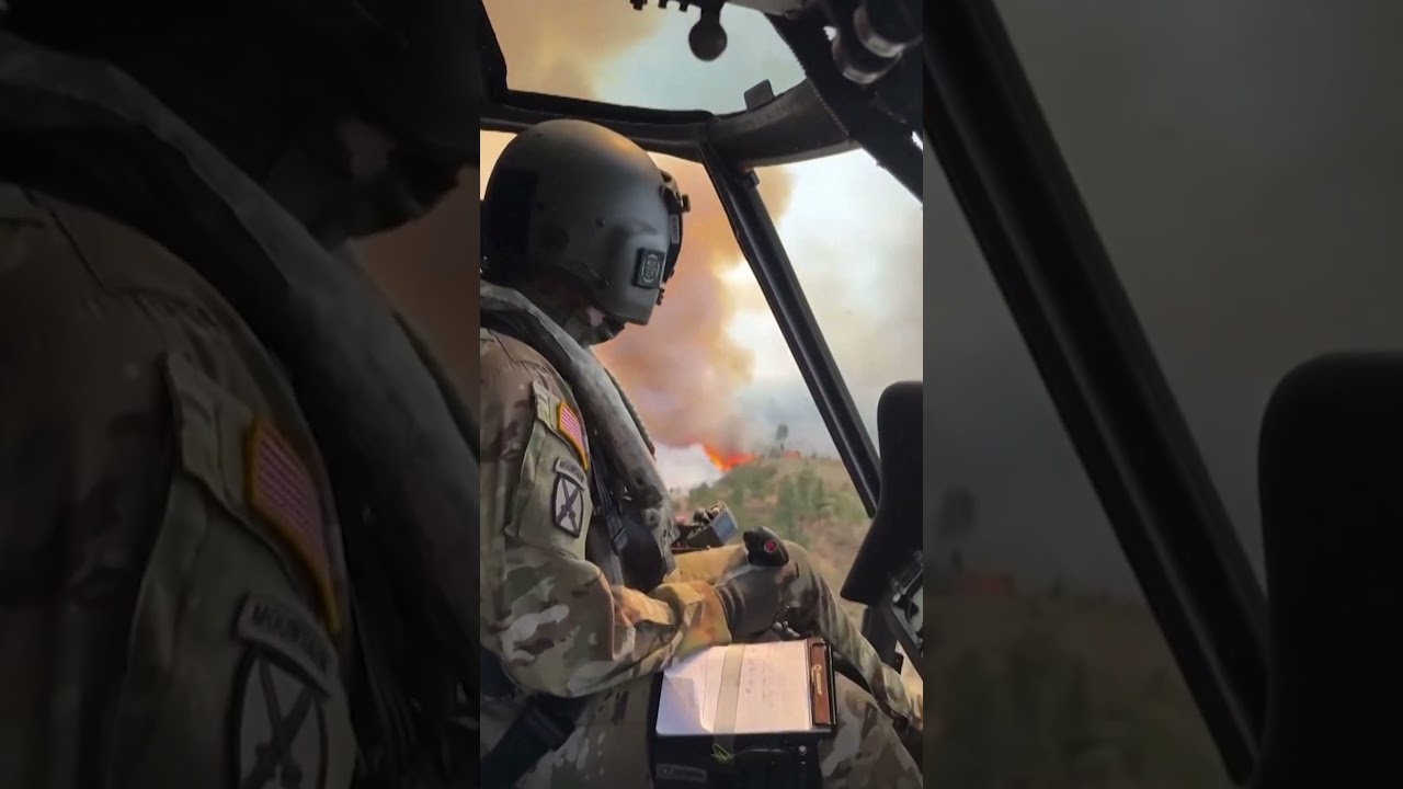 Firefighters Desperately Work to Contain Fast-Moving Nevada Wildfire #shorts