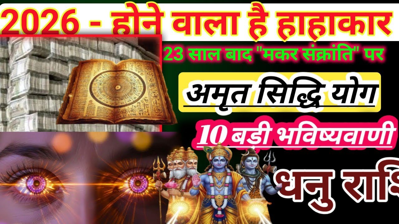 धनु राशि। 17 जनवरी 2026 होने वाला है हाहाकार 23 साल बाद मकर संक्रांति पर dhanu rashi 