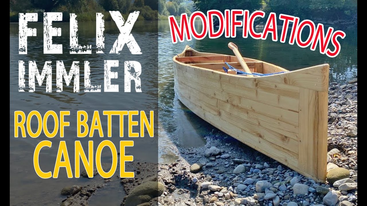 DIY Roof Batten Canoe, super simple design - everyone can do, with only few common tools