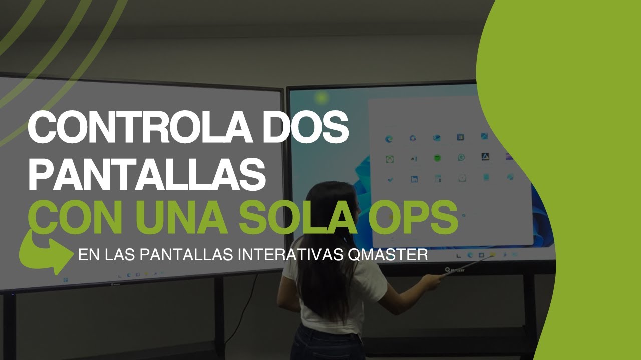 ¿Cómo usar dos pantallas con una sola OPS?