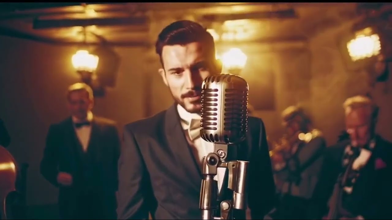 Sweet Like Stardust 🌙 | Romantic 1940s Jazz Crooner Love Song with Vintage Big Band
