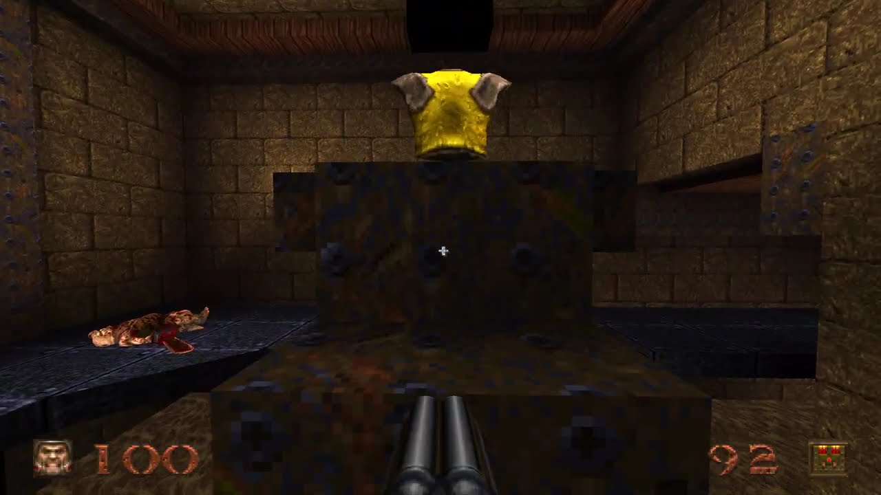 Quake  - E1M2 Castle of the Damned Walkthrough (All Secrets)