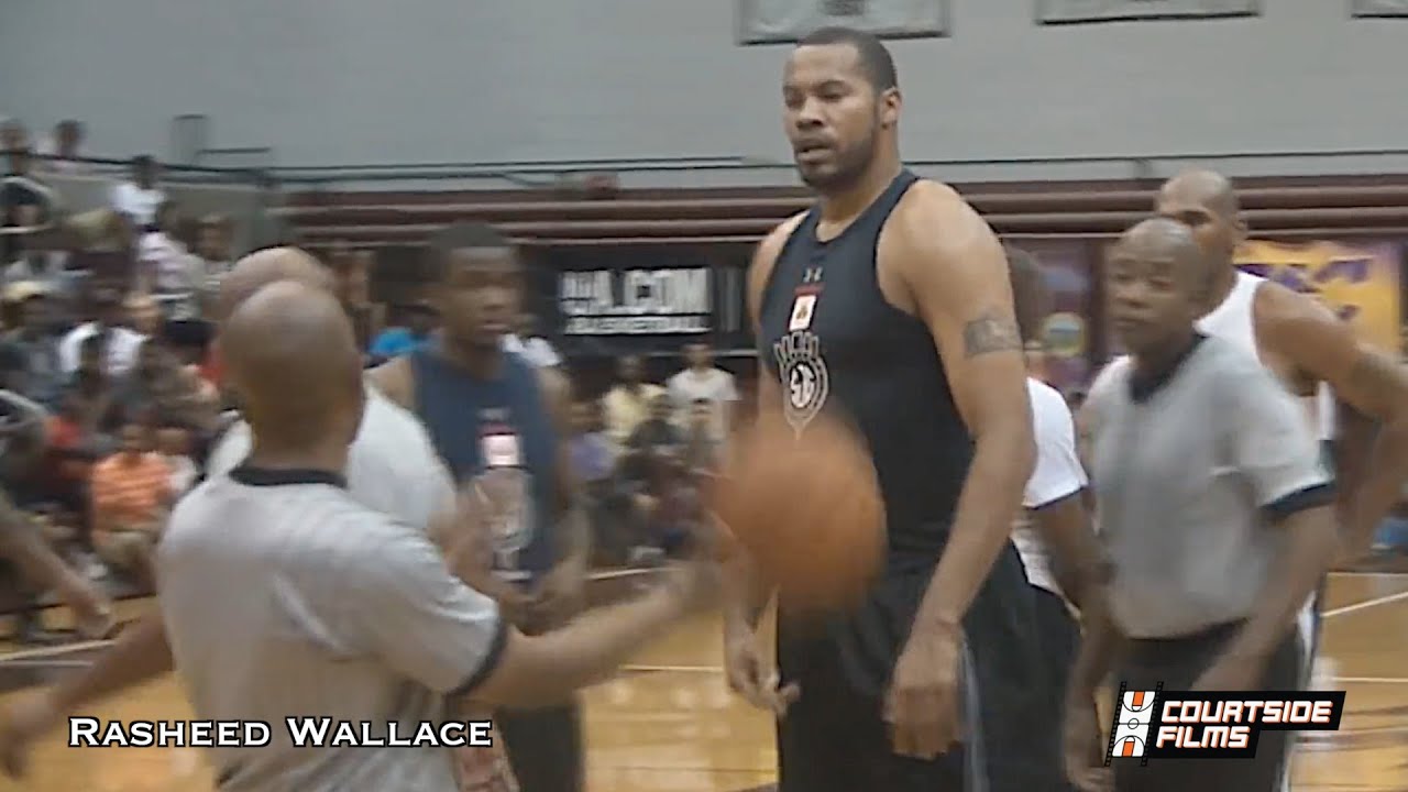 40-Year-Old Rasheed Wallace STILL Has Game (16 Year NBA Veteran)