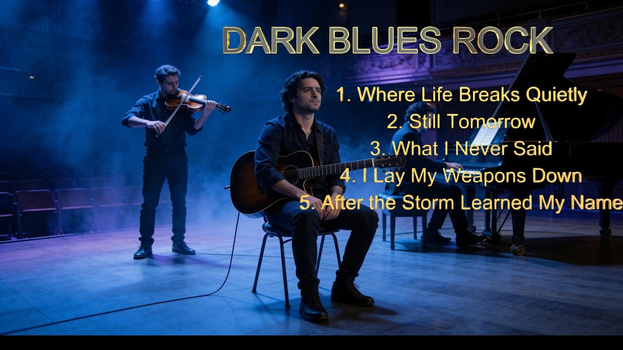 Emotional Dark Blues Rock  Deep Male Voice, Guitar & Piano