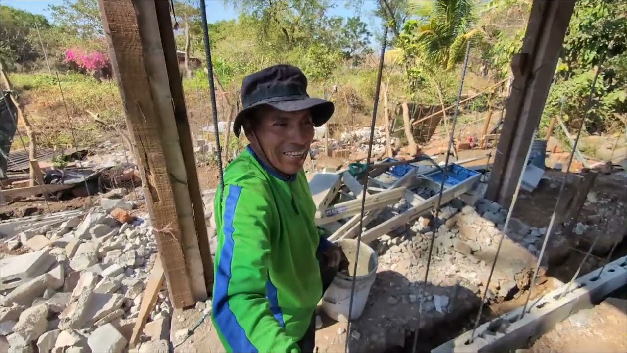 🟣Día 5 de la construcción de la NUEVA CASA de la abuelita Blanca/Nos visita abuelo de Soledad Mejia 