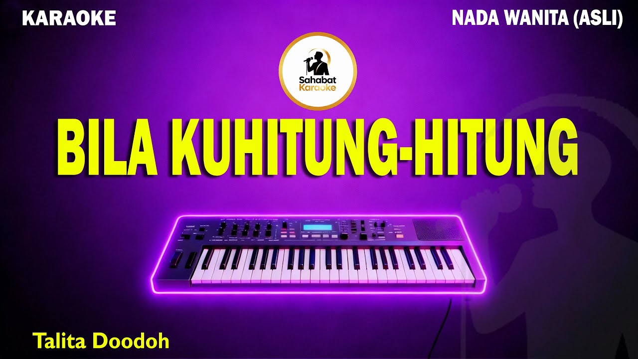 KARAOKE ROHANI | Bila Kuhitung-Hitung - Talita Doodoh | Nada Wanita | Karaoke Kristen