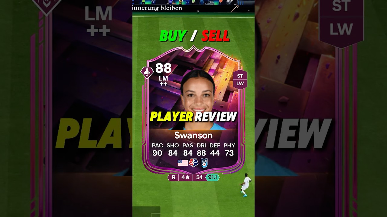 🇺🇸 88 SWANSON Review in FC26 - BEST BUDGET STRIKER 🔥 #fc26 #eafc26 #unbreakables #swanson #review