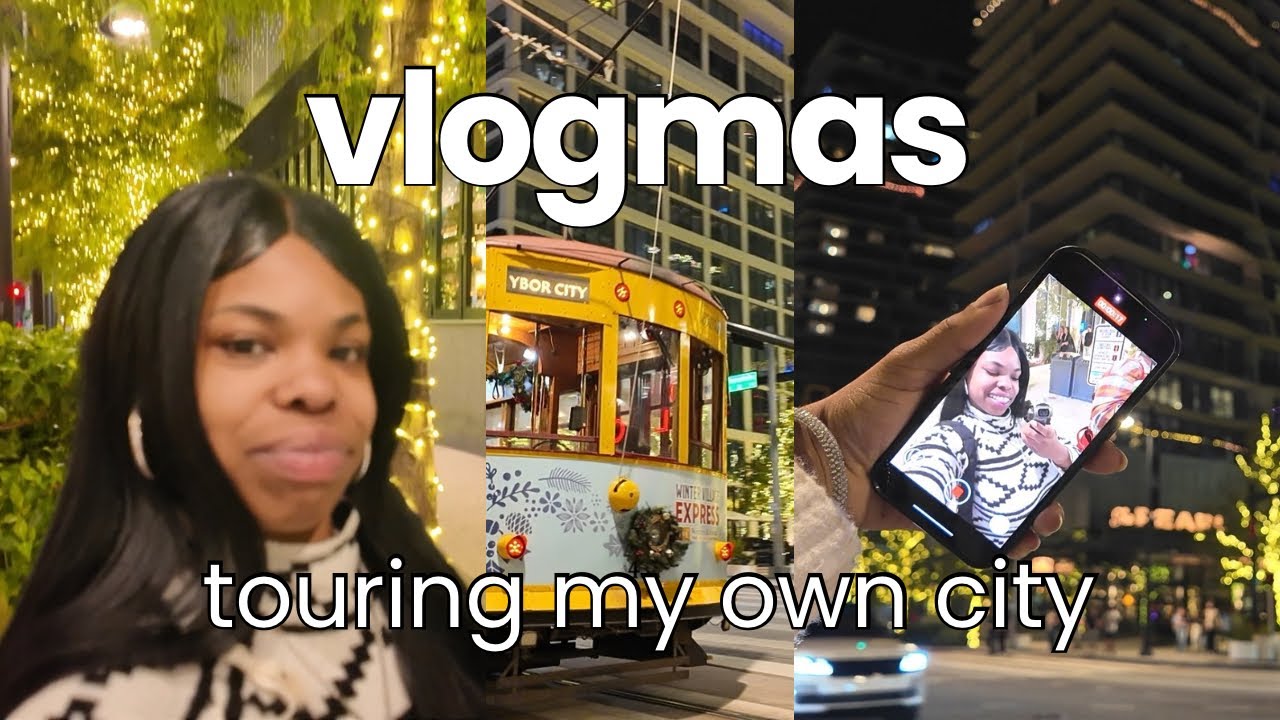 VIEWS FROM VLOGMAS | TOURING TAMPA for the szn + trolley ride 🚎