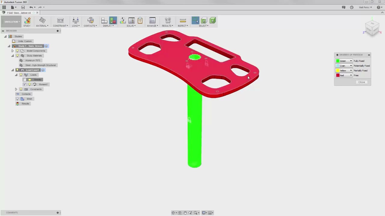Autodesk Fusion 360 Integrated CAD/CAM/CAE - Video 4.6 Automatic contact sets