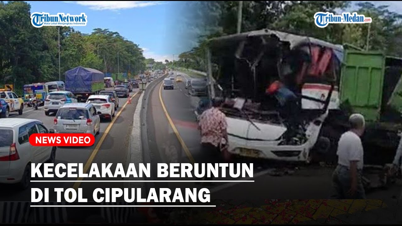 KECELAKAAN Beruntun di Tol Cipularang, Enam Kendaraan Ringsek