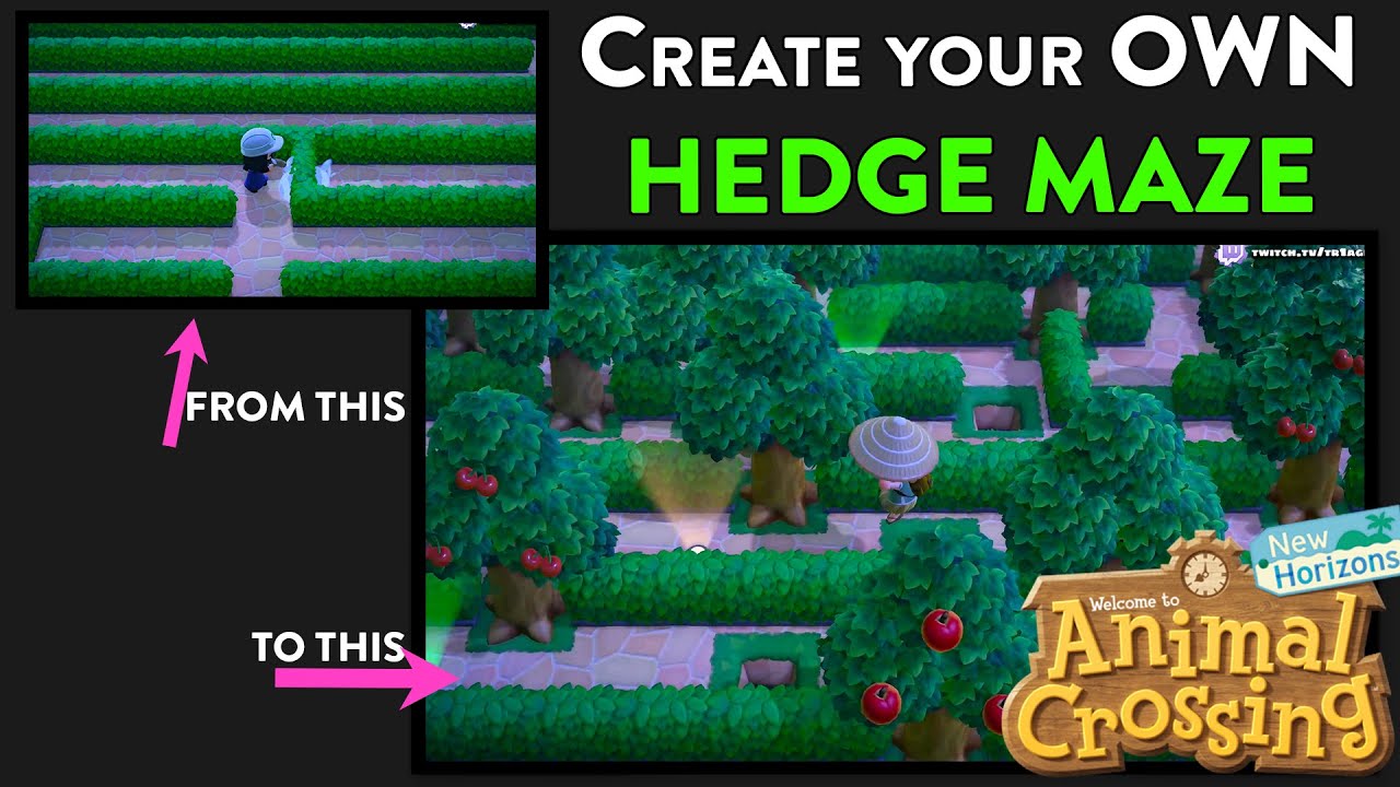 Create your OWN Hedge Maze in Animal Crossing New Horizons!