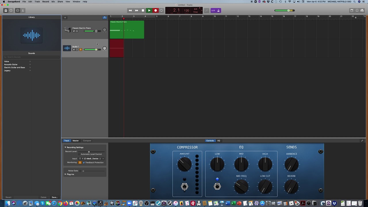 Beginning GarageBand Tutorial - by Michael Hatfield - MusicInPlace.org