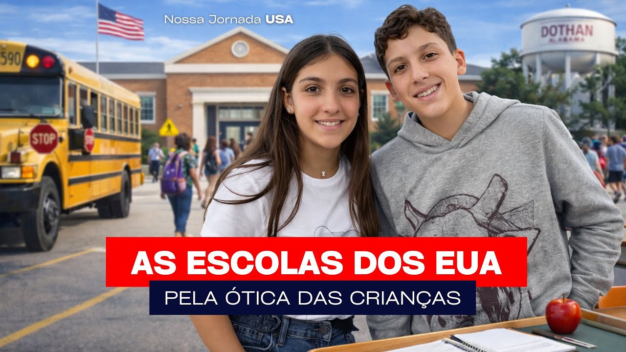 COMO ESTÁ SENDO A ESCOLA AQUI NOS EUA? A EXPERIÊNCIA DA BELA E DO MATHEUS! 🇺🇸
