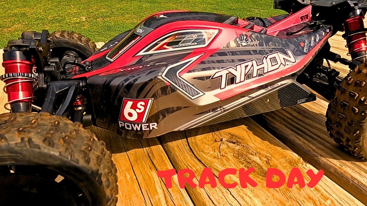 Running The 6S Arrma Typhon On The Track Getting Better At This