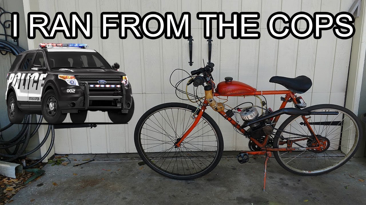 I RAN FROM THE COPS ON MY BIKE