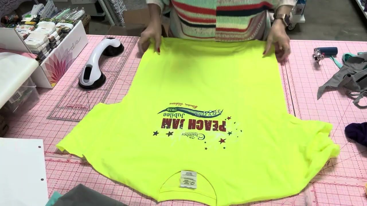 How to make a sashed tshirt quilt