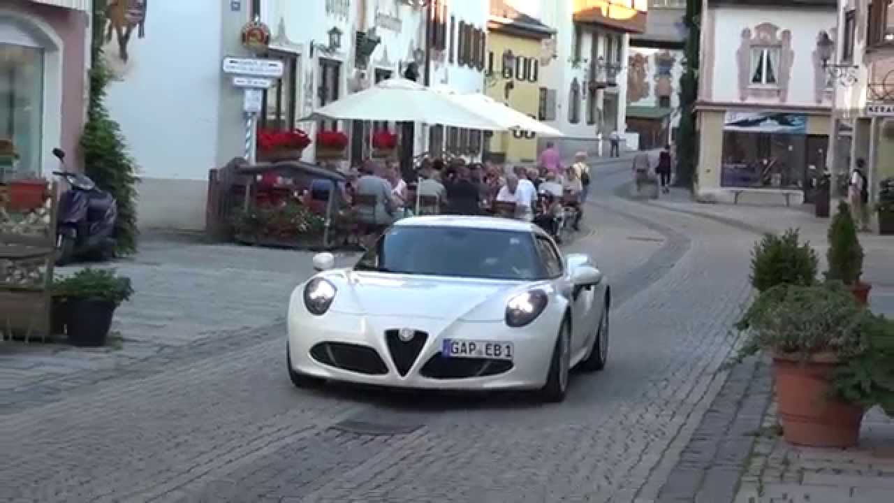White Alfa Romeo 4C - Sound