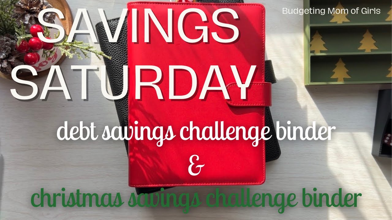 SATURDAY SAVINGS | Debt savings challenges | Christmas Savings Challenge 