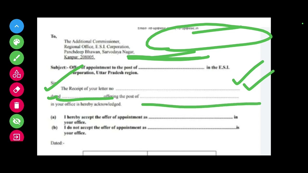 ESIC UDC Acceptance form| ESIC UDC Joining Enclosures| ESIC UDC Joining Letter Date #esicudcjoining