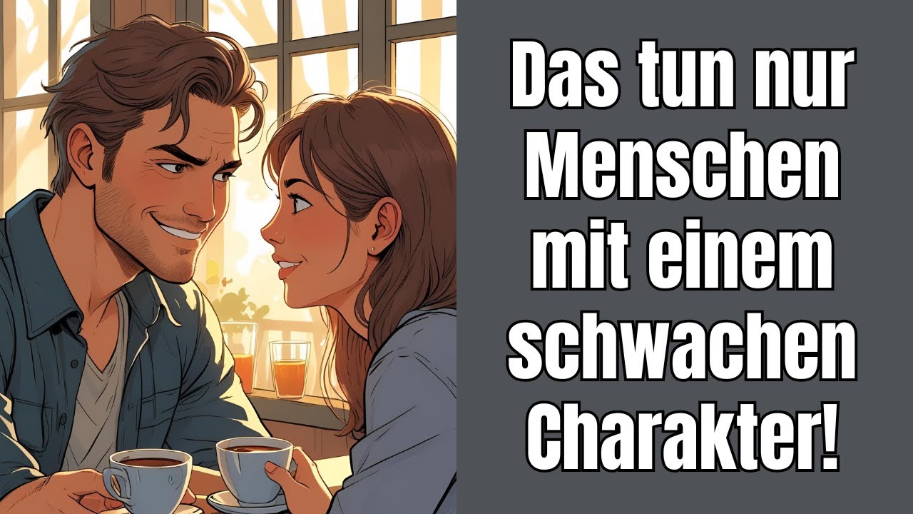 Das tun nur Menschen mit einem schwachen Charakter!