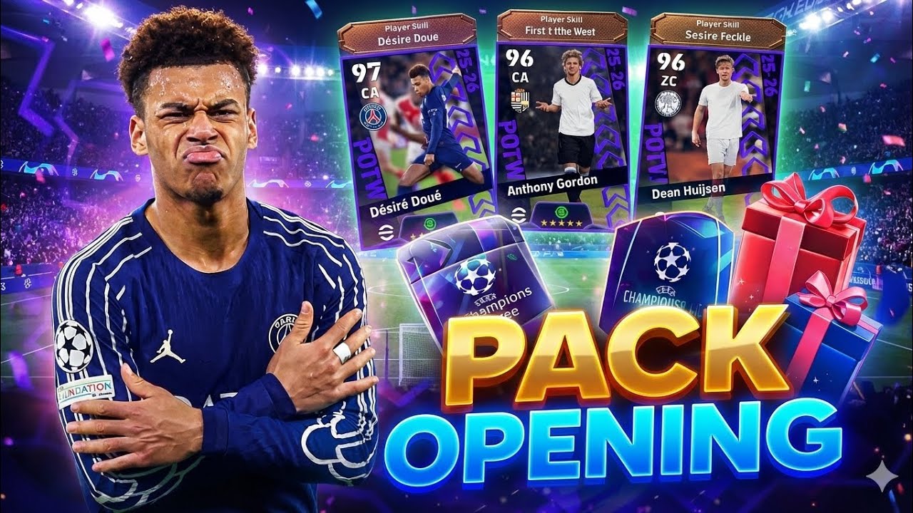 PACK OPENING NA NOVA BOX DA CHAMPIONS EM BUSCA DO DOUÉ NO EFOOTBALL MOBILE 