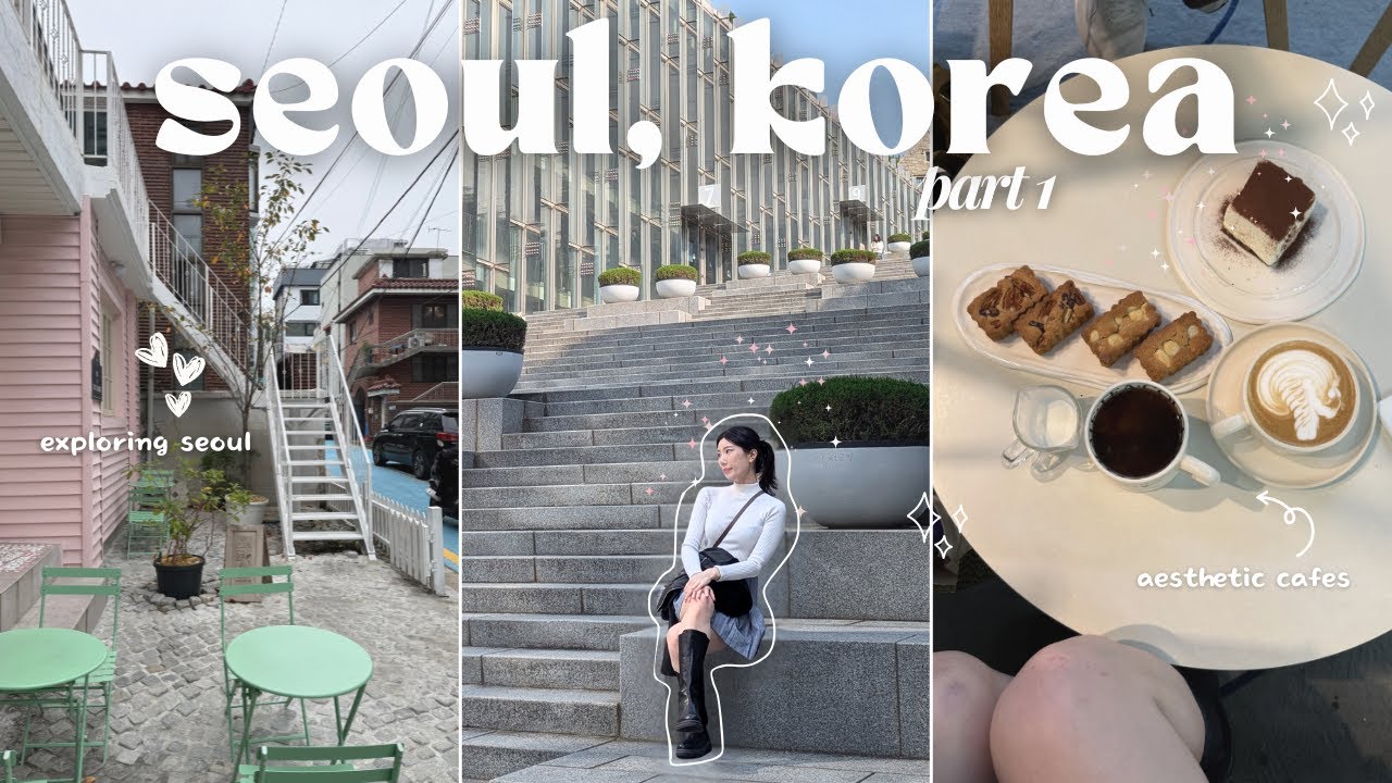 KOREA VLOG 🇰🇷 finally exploring seoul, what to eat, aesthetic cafe hopping, palace tour, AUTUMN 2024