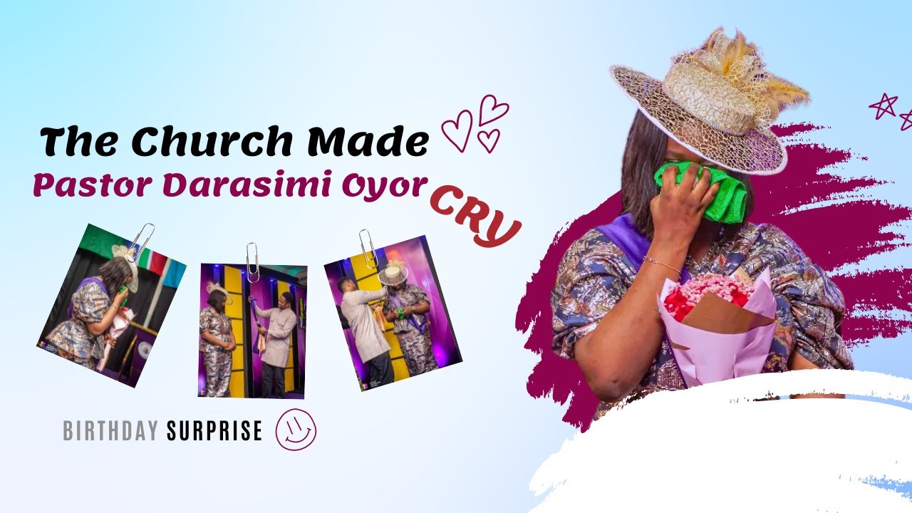 Watch as DGC Creative Unit Made Pastor Darasimi Oyor Cry