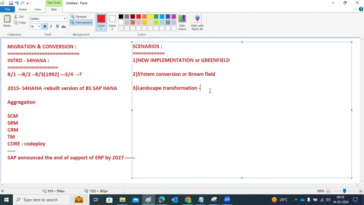 CLASS 1 : MIGRATION & CONVERSION - INTRODUCTION