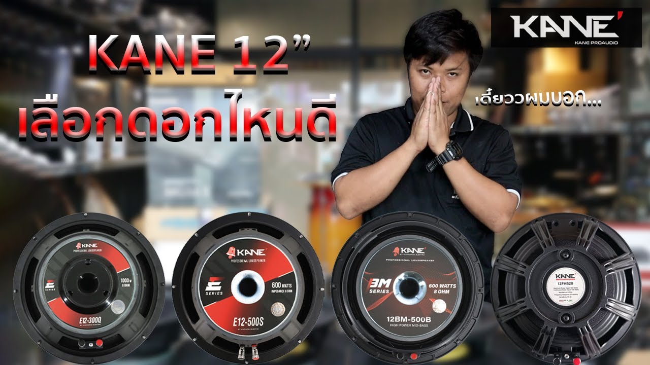 (เลือกดอกไหนดี) แนะนำดอกลำโพง  KANE 12 นิ้ว 4 ดอก | เอ.ที.เครื่องเสียง