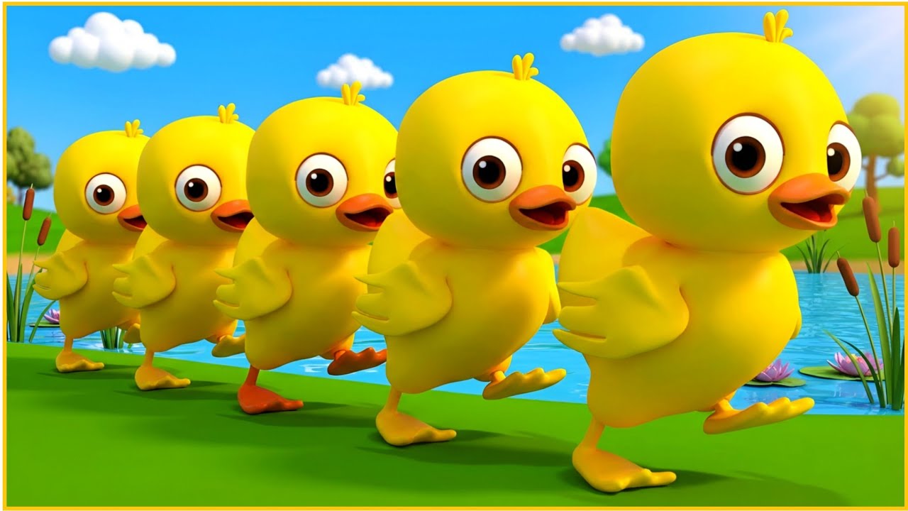 ‎🪿🎶 Five Little Ducks Song | Nursery Rhyme for Babies | Song for Toddlers & Kids 🦆🎶‎