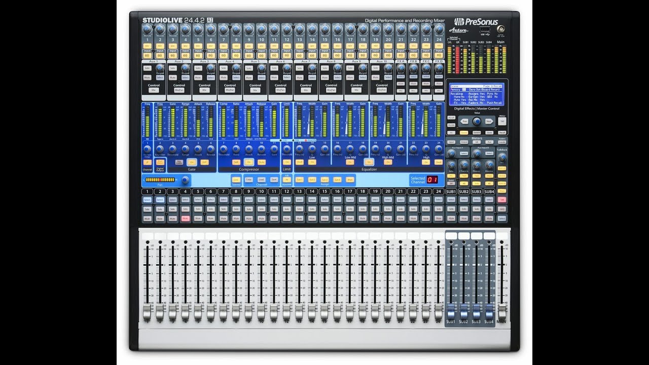 Prueba de Sonido PRESONUSPreSonus StudioLive 24.4.2 AI24-Channel Digital Mixer w/Active Integration