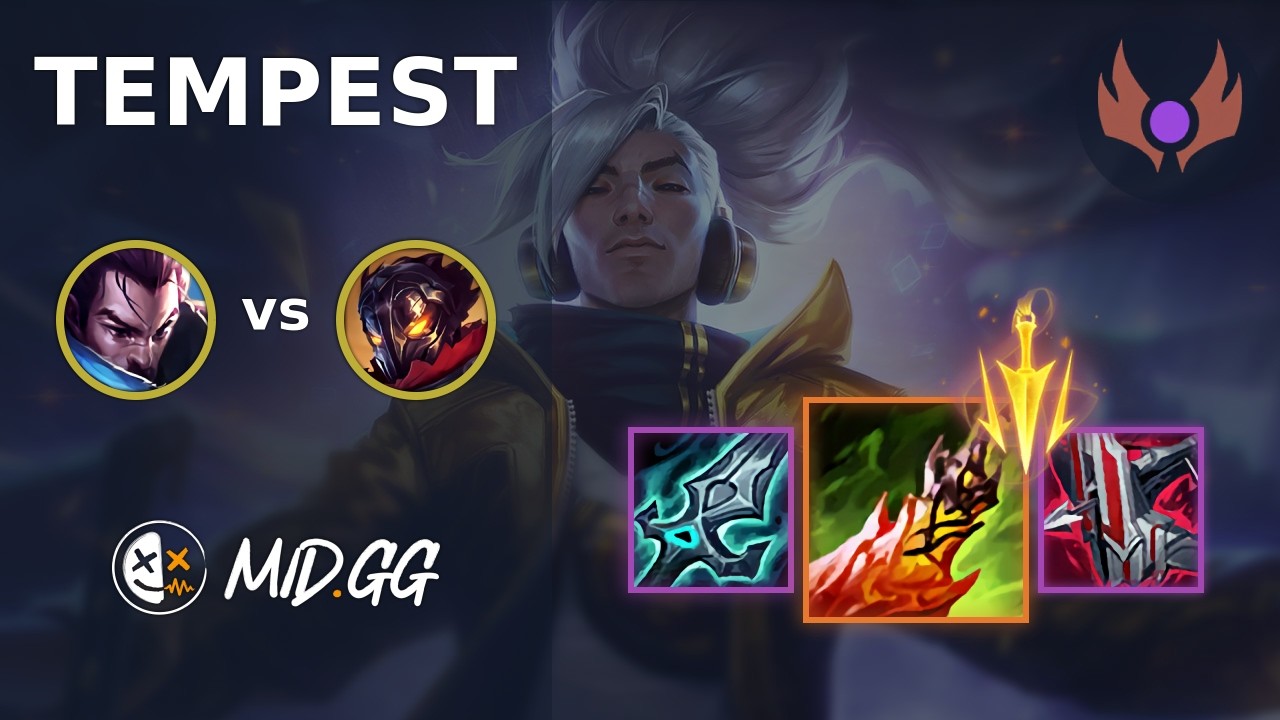 MID.GG: [Tempest] Ясуо Бот против Виктора | NA MASTER | LOL Сезон 2026
