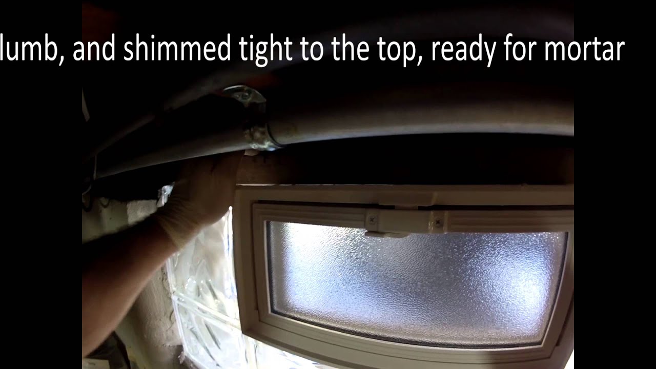 Glass Block Window Install
