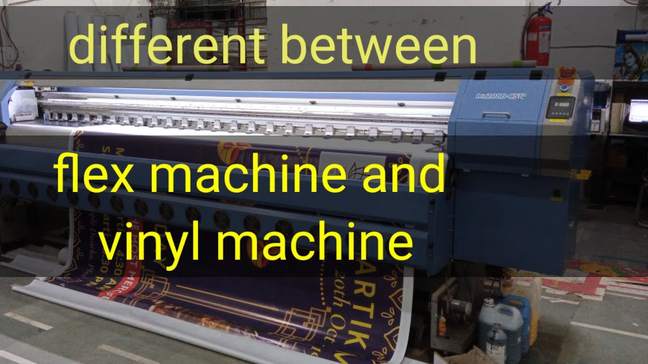 Different between flex machine and vinyl machine ||
