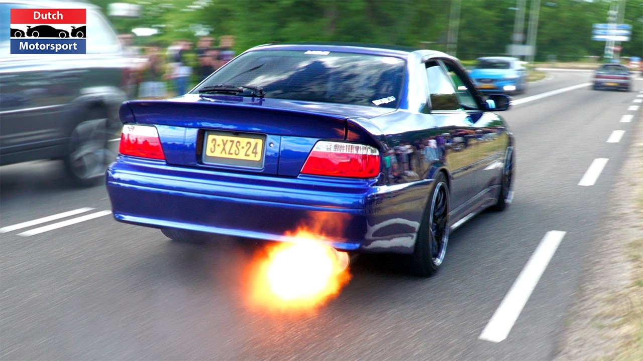 JDM Cars leaving Car Meet! - 750HP Skyline GTR, Chaser, RX7, 300ZX, Integra Type R, Supra,...