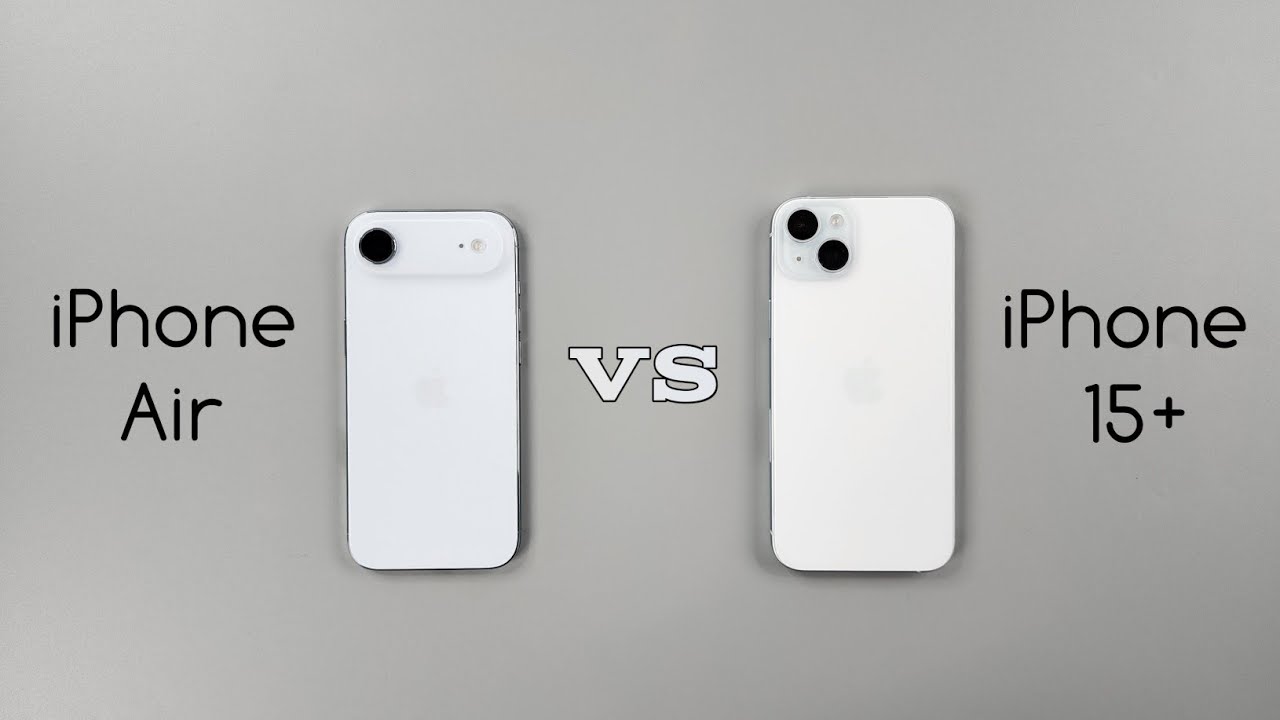 Apple iPhone Air vs iPhone 15 Plus Speed Test & Camera Comparison 