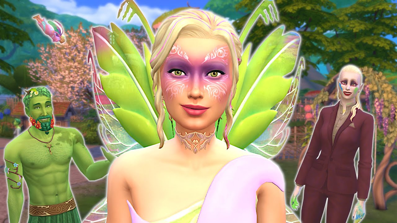 Let&rsquo;s play with the enchanted by nature pack! // Sims 4 fairies expansion pack