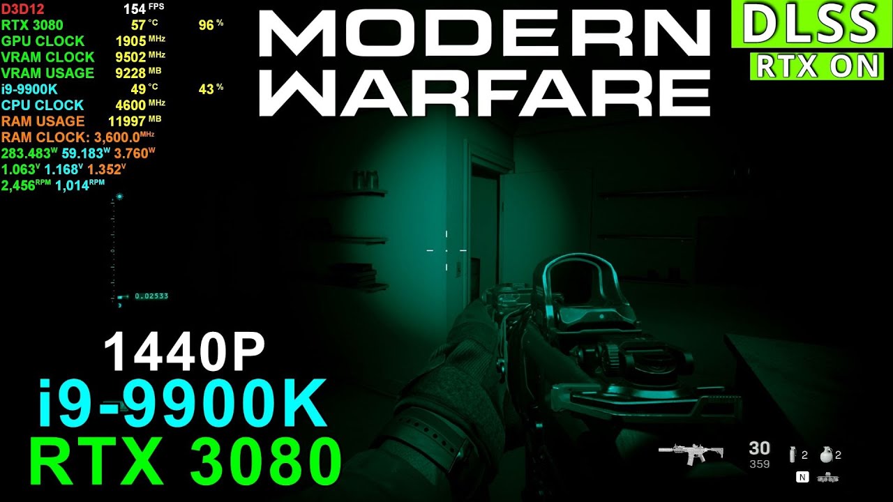 Call of Duty Modern Warfare Clean House Ray Tracing DLSS |RTX 3080 - 9900K| Max Settings 1440P