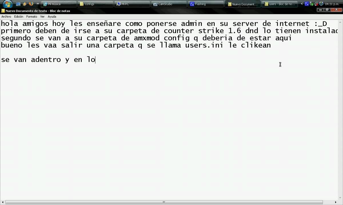 Tutorial de admin de counter 1 6