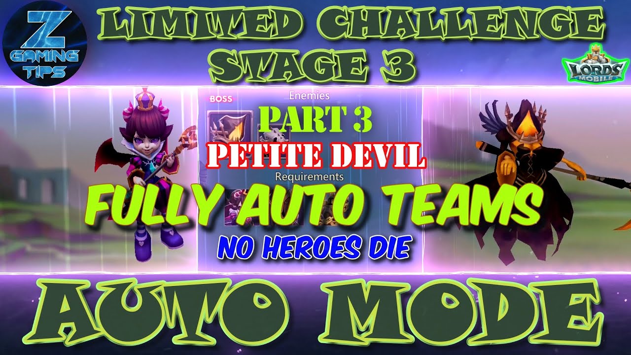 Petite Devil Limited Challenge Stage 3 | Trick vs Tricks Stage 3 (2 Fully Auto Teams) Trick or Die