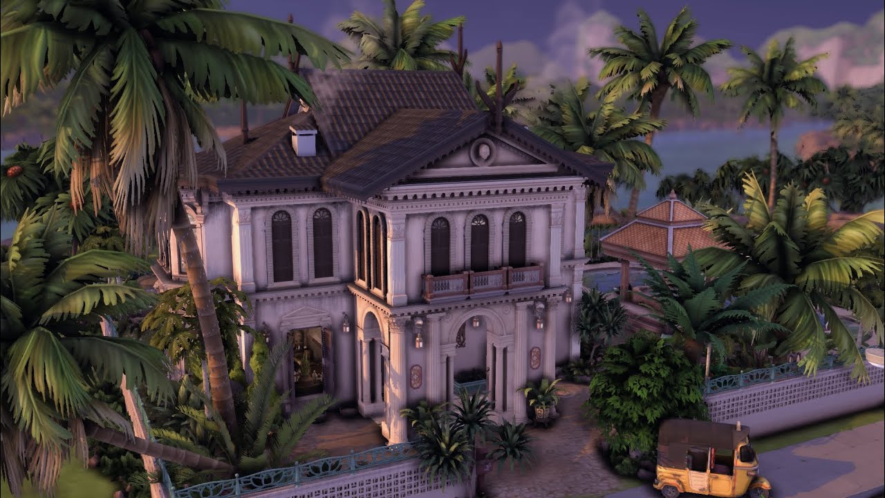 Luang Amnat Mansion | Sims 4 South East Asian Speed Build| CC