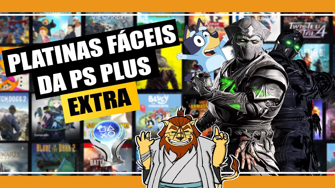 5 Platinas F&Aacute;CEIS e R&Aacute;PIDAS da Playstation Plus Extra para voc&ecirc; conferir
