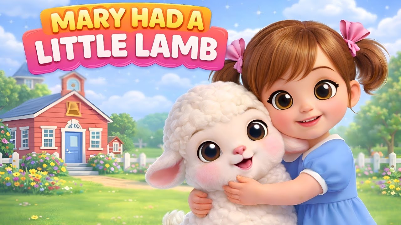 Mary Had a Little Lamb | Kids Nursery Rhyme Song | Preschool Learning Video