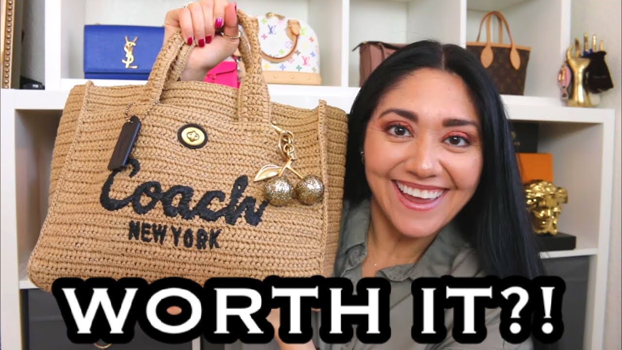 COACH Straw Tote: Worth it?!  | First Impression, WIMB, etc.