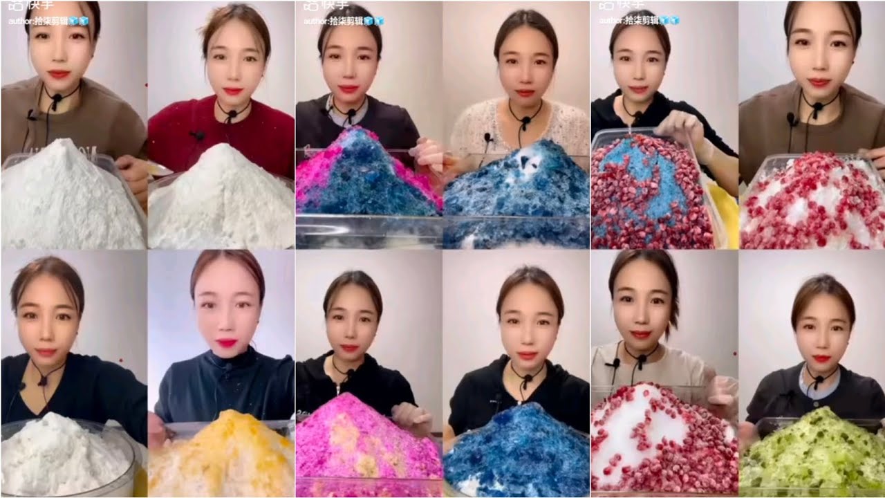 ||QIAN'S MOUNTAIN ICE EATING ONLY BITES|SATISFYING|RELAXING|REFRESHING|ASMR ICE EATING ONLY BITES||