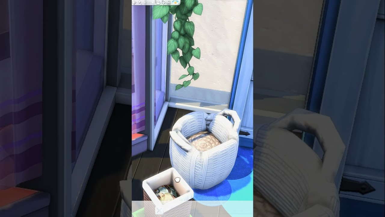 The Sims 4 Laundry basket ideas #sims4ideas #sims4basket #sims4laundry