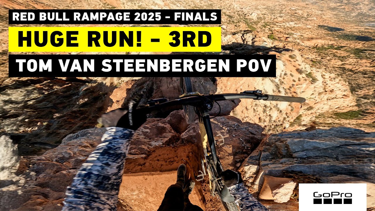 GoPro: Tom Van Steenbergen's WILD Drop-In 3rd Place Run POV - 2025 Red Bull Rampage