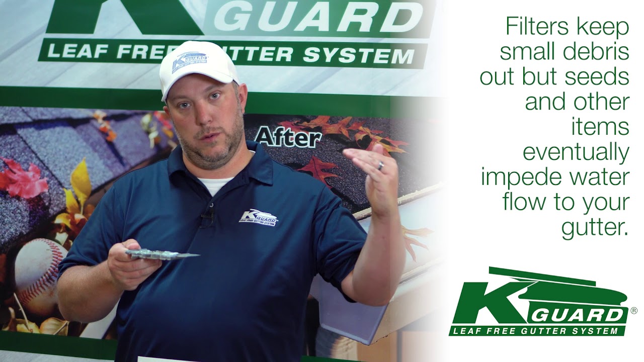 K-Guard Leaf Free Gutters VS Leaf Filters/Screens