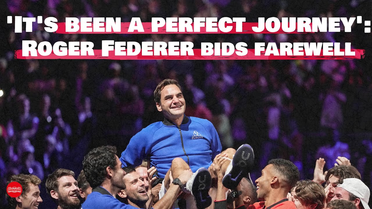 'It's been a perfect journey': Tennis legend Roger Federer bids tearful farewell to tennis