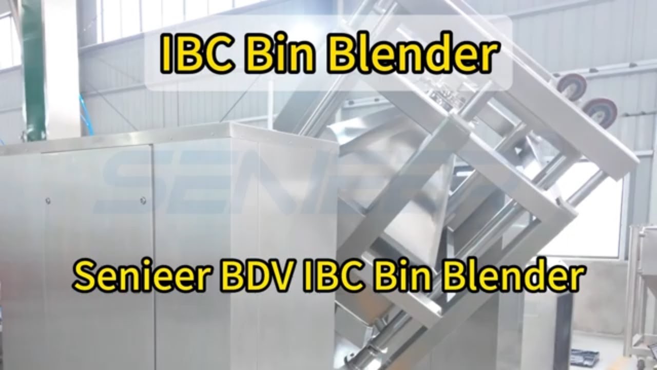 IBC bin blender,clamping, lifting, and rotation.#pharmaceutical #machine #factoryproducts